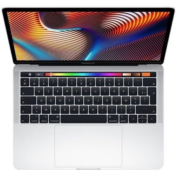 MacBook Pro Touch Bar 13" 2019 Core i7 1,7 Ghz 8 Gt 128 Gt SSD hopea - Kunnostettu - Erittäin hyvä kunto - Refurbished Grade B