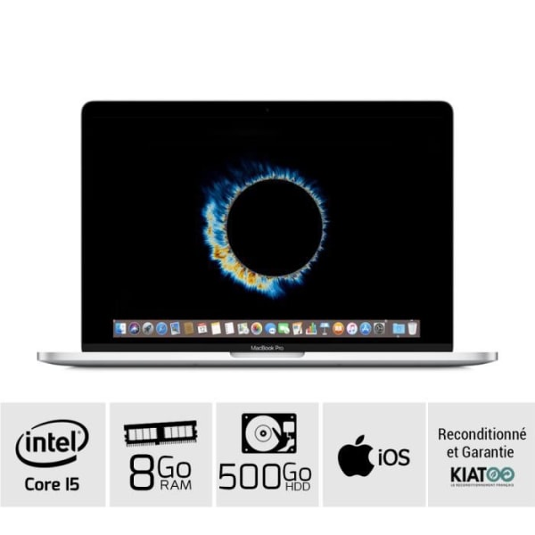 MacBook Pro 13" Grå kärna i5 2,5 GHz 8 GB ram 500 GB - Refurbished Grade A+ - Swedish keyboard