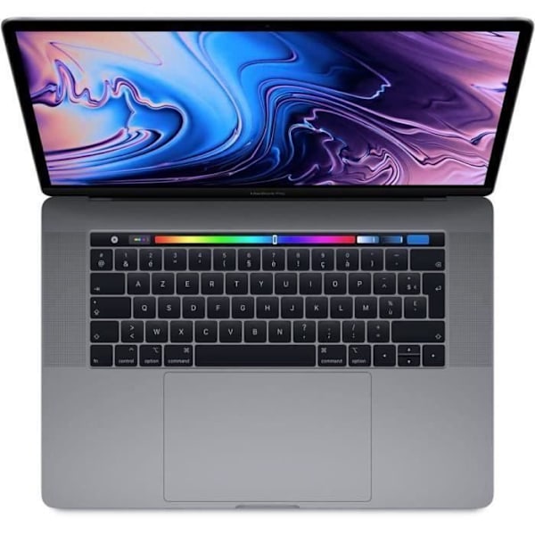 MacBook Pro Touch Bar 15" Retina (ultimo 2016) - Core i7 2,7 GHz - 512 GB SSD - 16 GB AZERTY - Fransk - Refurbished Grade B