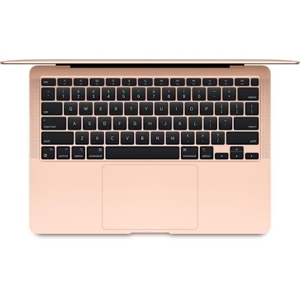 Apple - MacBook Air (2020) - Apple M1-chip - 13,3" - RAM 8Go - Lagring 256Go - Guld - AZERTY (2020) - Renoverad - Skick: Acceptabel - Refurbished Gra