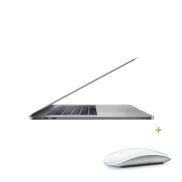 Apple MacBook Pro Touch Bar 15" 2017 - Corei7 - 2,9 GHz - RAM16 Gt - 512 Gt SSD - Mukana Space Grey Magic Mouse - Kunnostettu - Refurbished Grade C