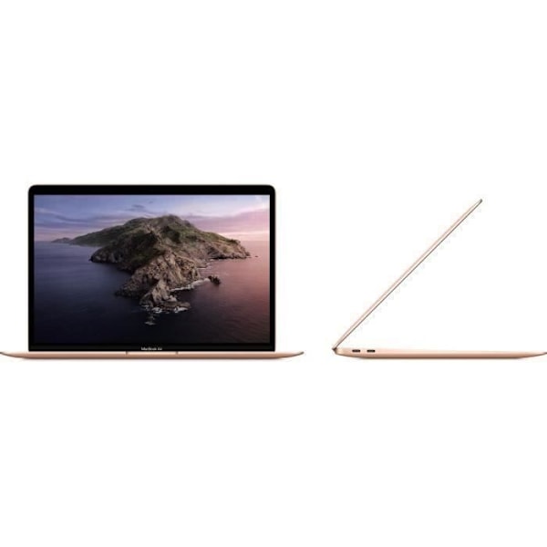 APPLE MacBook Air 13" 2020 i3 - 1,1 Ghz - 8 Gt RAM - 256 Gt SSD - Kulta - Kunnostettu - Hyvä kunto - Refurbished Grade C