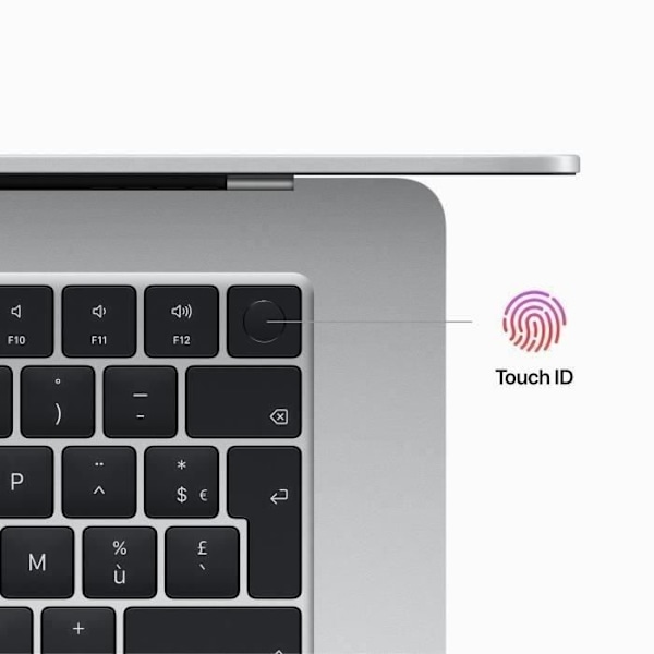 Apple - 15,3" MacBook Air M2 (2023) - RAM 8GB - Lager 256GB - Sølv - AZERTY (2023) - Refurbished - Fremragende stand - Grade A+