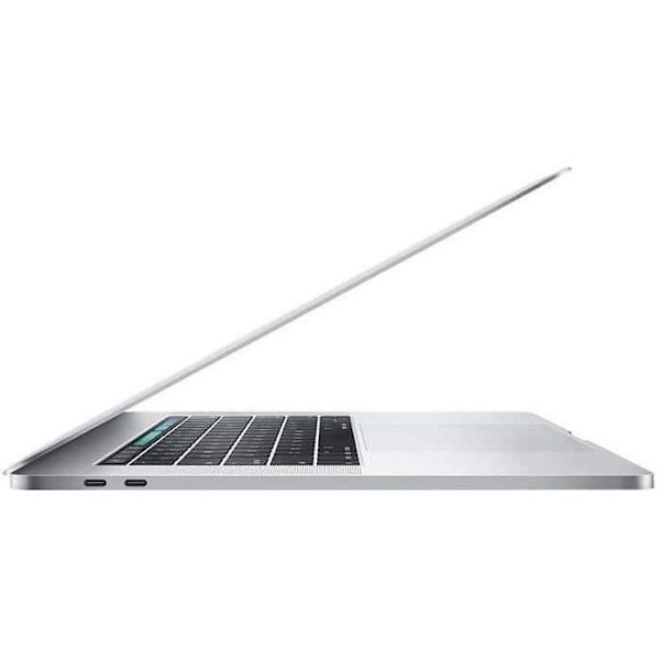 MacBook Pro Touch Bar 15" i7 2,6 Ghz 16 Gt RAM 512 Gt SSD hopea (2018) - Kunnostettu - Erittäin hyvä kunto - Refurbished Grade B