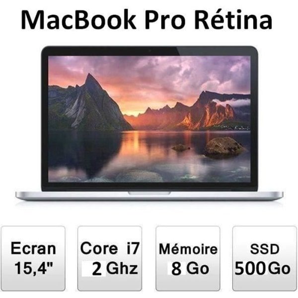 MacBook Pro Retina 15" Core i7 - Refurbished Grade A+ - Swedish keyboard
