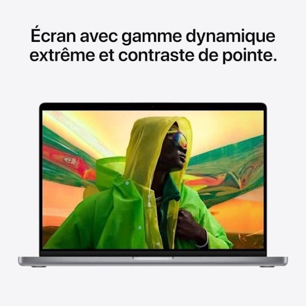 Apple - 16" MacBook Pro (2021) - Apple M1 Pro - RAM 16Go - 512Go – Kuutti Harmaa (2021) - Kunnostettu - Hyvässä kunnossa - Refurbished Grade C