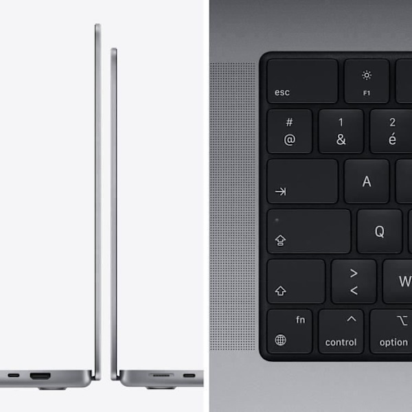 Apple - 16" MacBook Pro (2021) - Apple M1 Pro - RAM 16Go - 512Go – Kuutti Harmaa (2021) - Kunnostettu - Hyvässä kunnossa - Refurbished Grade C