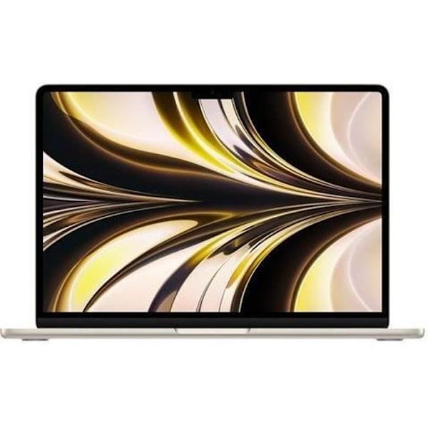 MacBook Air 13" 2022 Apple M2 3,5 Ghz 8 Gt 256 Gt SSD Stellar Light - Kunnostettu - Erinomainen kunto - Refurbished Grade A+