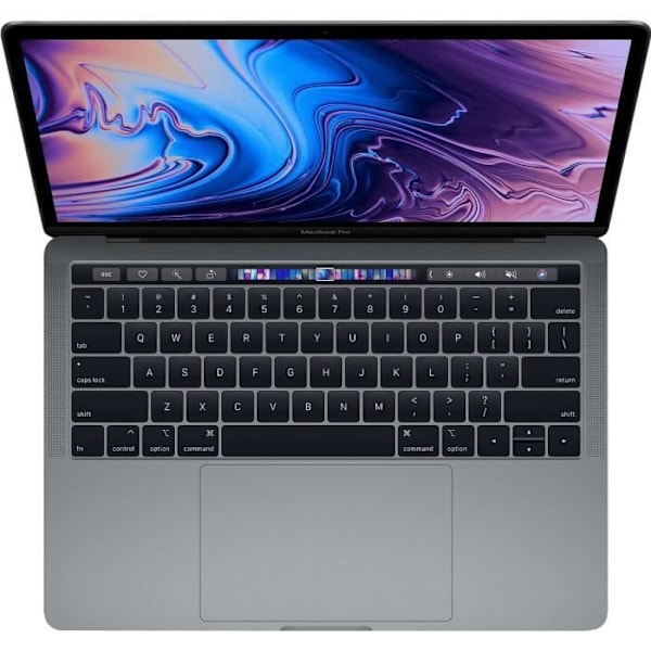 MacBook Pro 13.3" Retina med Touch Bar - Intel Core i5 - 8GB RAM - 256GB SSD - Space Grey - Renoveret - Refurbished Grade C Grå