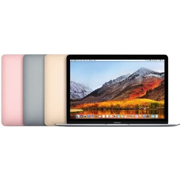 APPLE MacBook Retina 12" 2016 m7 - 1,3 Ghz - 8 Go RAM - 512 Go SSD - Hopea - Kunnostettu - Erittäin hyväkuntoinen - Refurbished Grade B