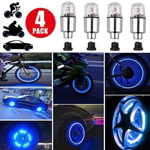 4 st LED Hjulbelysning Cykeldäck Ventilstam Bil Neonlampa green 4PCS
