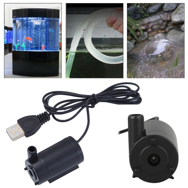 USB 1M lågtrycks mini dränkbar pump för trädgårdsbevattning 1 PCS