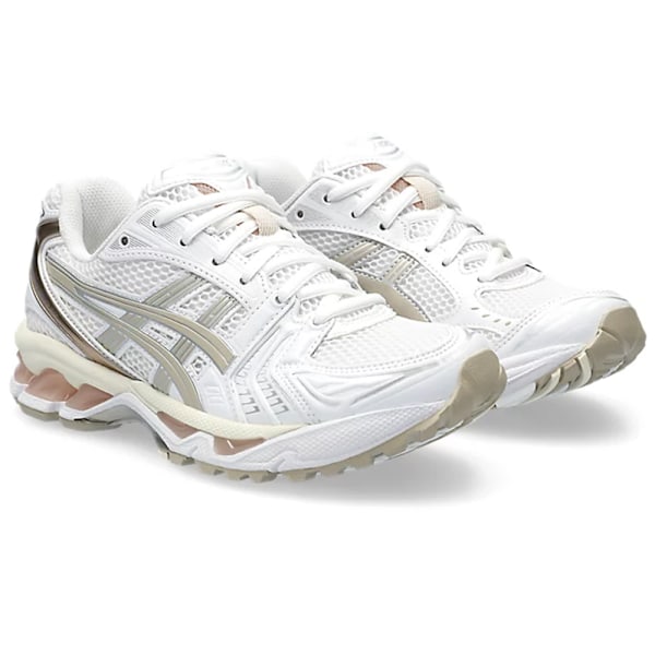 ASICS GEL-Kayano 14 Herrskor Lågprofil Löparskor för Asfalt White Khaki 41.5