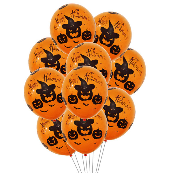 Happy Halloween skalle läskig spöklik ballongset set D