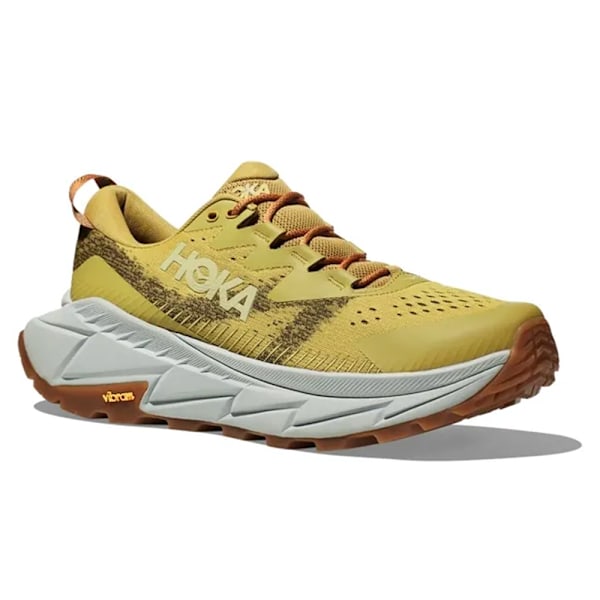 HOKA ONE ONE Skyline Float X Herrskor Låg-Topp Vägspringande Träningsskor Stretch-Stickade Vandringsskor Yellow 39