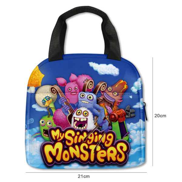 My Singing Monsters Mjukisolerad Skolmatlåda Återanvändbar D