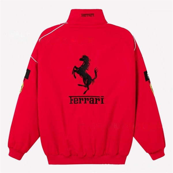 Män Vuxen Ferrari Racing Jacka F1 Team Kappa Retro Sportkläder Toppar Red 2XL