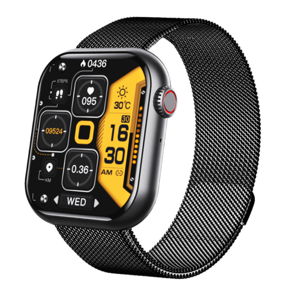 Sports Smart Watch Bluetooth Call Monitor Smartwatches Black-B