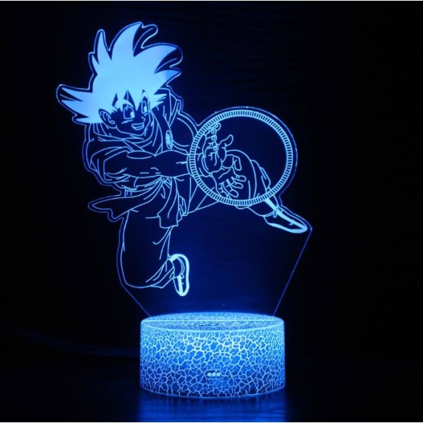 Dragon Ball Lampa Led Nattljus Med Touch Control USB driven F