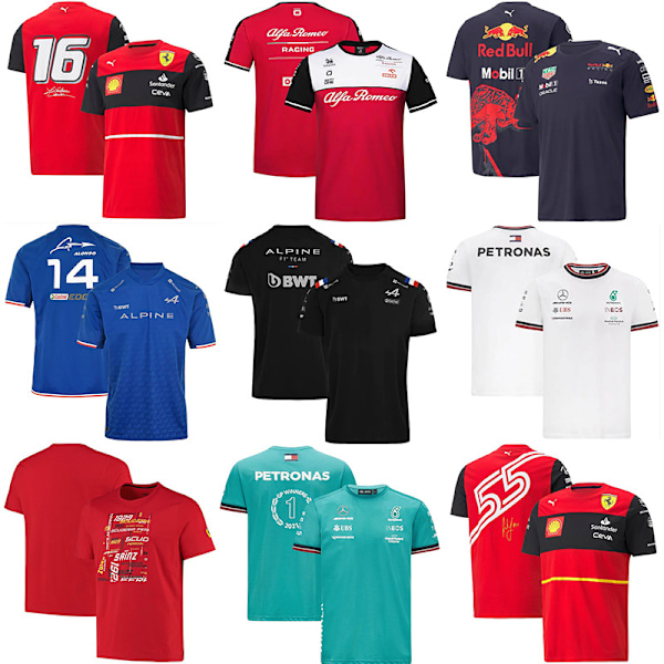 2025 Racing T-shirt, Team Driver T-shirt Basic Kortärmad Tee, Unisex Stil För Män Och Kvinnor Gåva Till F1 Racing Fans #9 3XL