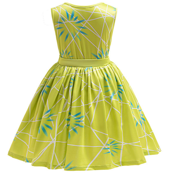 Lasten Tyttö Inside Out Ilo Cosplay Puku Prinsessamekko Halloween Syntymäpäiväjuhlat 130cm