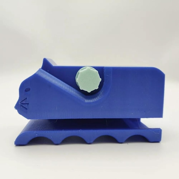 Kartongskärare 3D-printad Kartongskärare Kattformad Glidskärare för DIY Kattklösbrädor Inslagning Blue