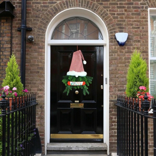 Christmas Dwarf Elf dörr hängande ansiktslösa docka dekorationer present