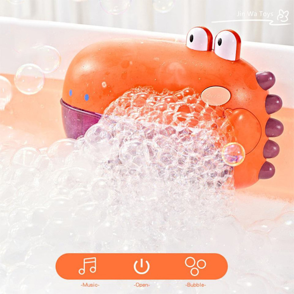 Bubble Bath Maker Badleksaker Toddler Badkar Bathtime orange d85e