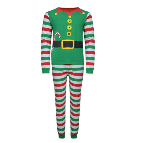 Jul Familj Matchande Elf Pyjamas Set Tops Byxa Outfits Mon L