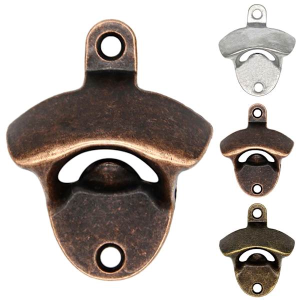 5 ST Korkskruv Hängande Ölöppnare Portabel Väggmonterad Silver 5 PCS