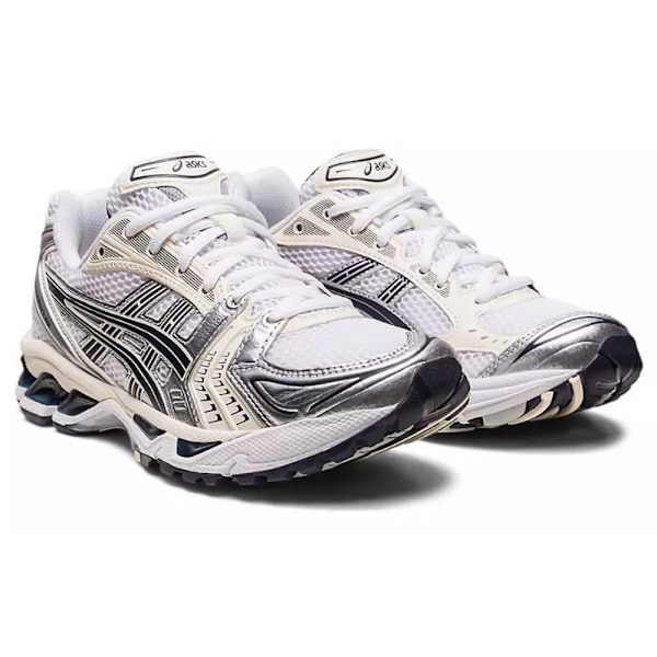 ASICS GEL-Kayano 14 Herrskor Lågprofil Löparskor för Asfalt White Black Silver 39.5