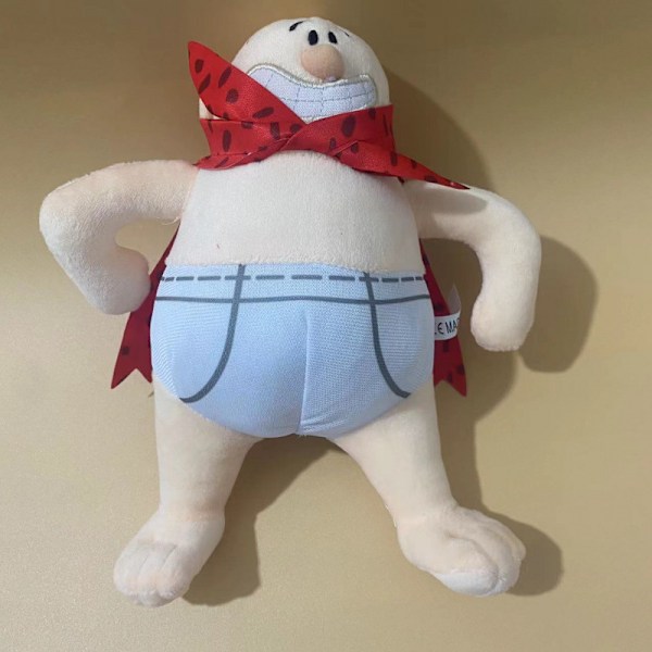 Kapten Kalsong Mjuk Plyschdocka 22cm Gosedjur Tecknad Barn Julklappar Ny