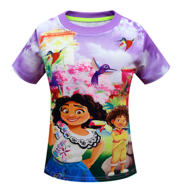 Flickor Mirabel kortärmad T-shirt Toppar Magic Family Adventure purple 150cm