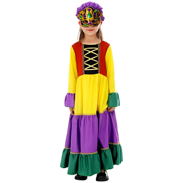 Tutu Klänning för Flickor, Toddler Kids Tulle Festklänningar för Födelsedagskläder Halloween Särskilt Tillfälle 4-11 År M