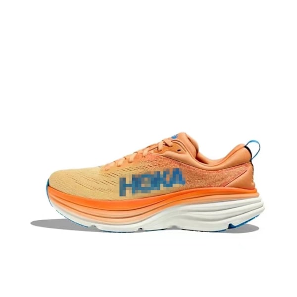 HOKA ONE ONE Bondi 8 Textile Herr Löparskor Låg Profil Orange Blue 44.5