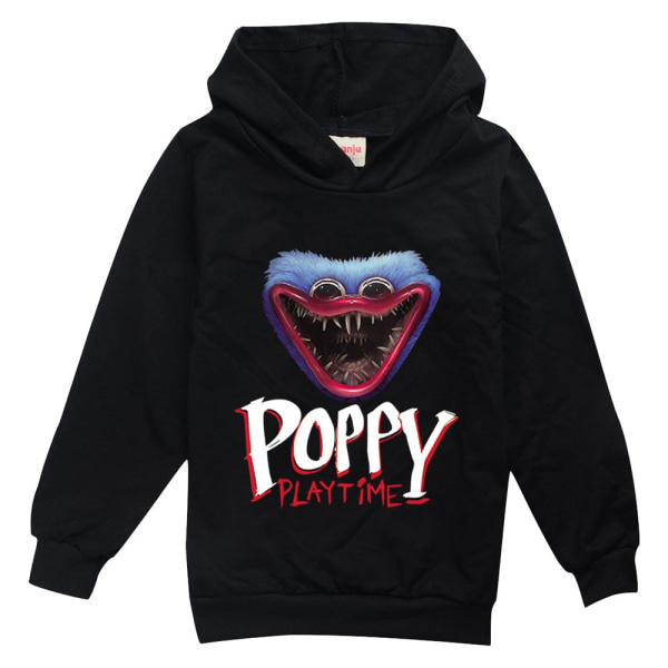 Poppy playtime 3D- printed hoodie casual trend söt för barn black 170cm