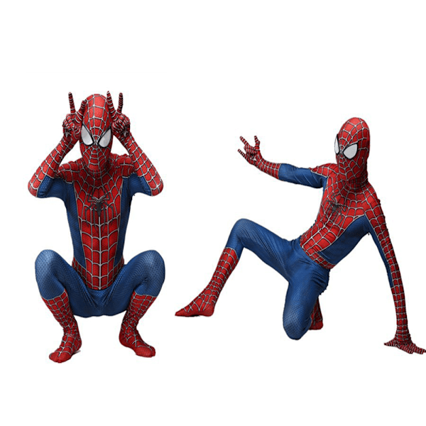 Spiderman-dräkt för barn, pojkar, jumpsuit, festdräkt, bodysuit 100cm