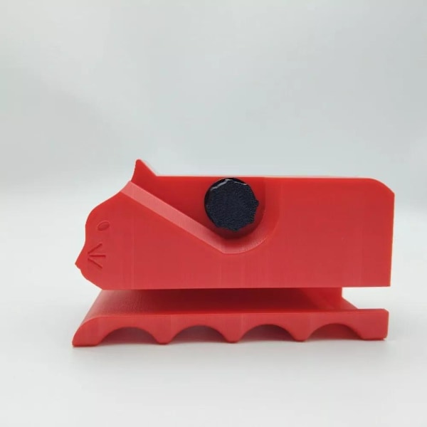 Kartongskärare 3D-printad Kartongskärare Kattformad Glidskärare för DIY Kattklösbrädor Inslagning Red