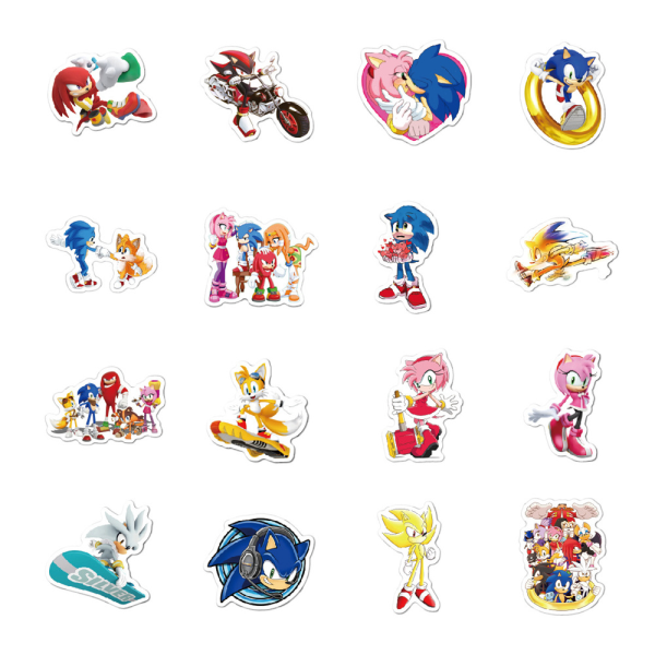 50 st Sonic Doodle Stickers