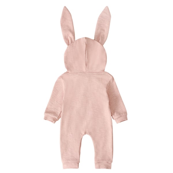 Nyfödd Kanin Huvtröja Romper Jumpsuit Body Outfit Kläder 12-24M