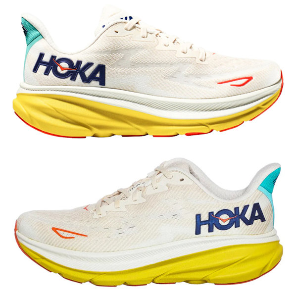 HOKA ONE ONE CLIFTON 9 Herrskor Mesh Låg-Topp Löpningstränare Beige 44