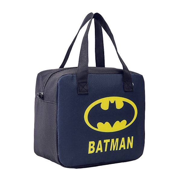 Barnens tecknade isolerade lunchväska hopfällbar bärbar lunchlåda Batman