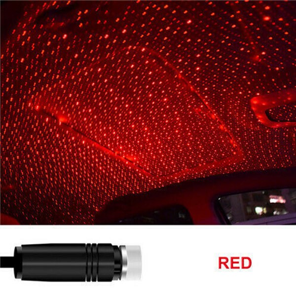 USB laddningsstjärna projektionslampa Nattljus Ambiance Gift Red