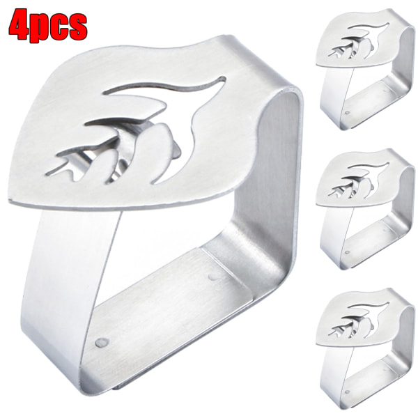 4 st Bordsduksklämmor Metall Löv Bordsfixering Dekoration Hem 4PCS
