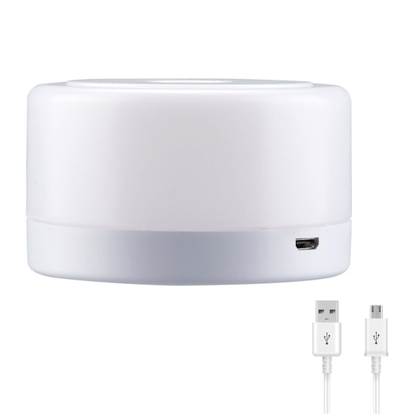 LED Trådløs Natlampe Touch Lampe Soveværelse USB Genopladelig cool color