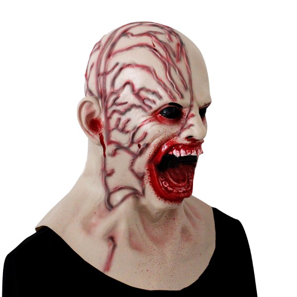 Vampyrmask Halloween Party Cosplay Zombie Skrämmande Full Face