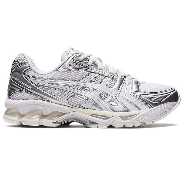 ASICS GEL-Kayano 14 Herrskor Lågprofil Löparskor för Asfalt Cream Silver White 40