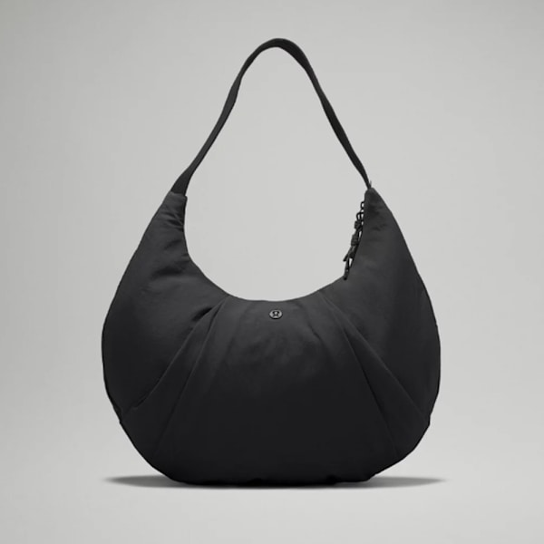 LU Unisex Messenger -laukut Dumpling-laukku Naisten kainalolaukku Nylon Yksinkertainen olkalaukku Design Crossbody-laukku matkustamiseen, päivittäiseen käyttöön ja ostoksille Black