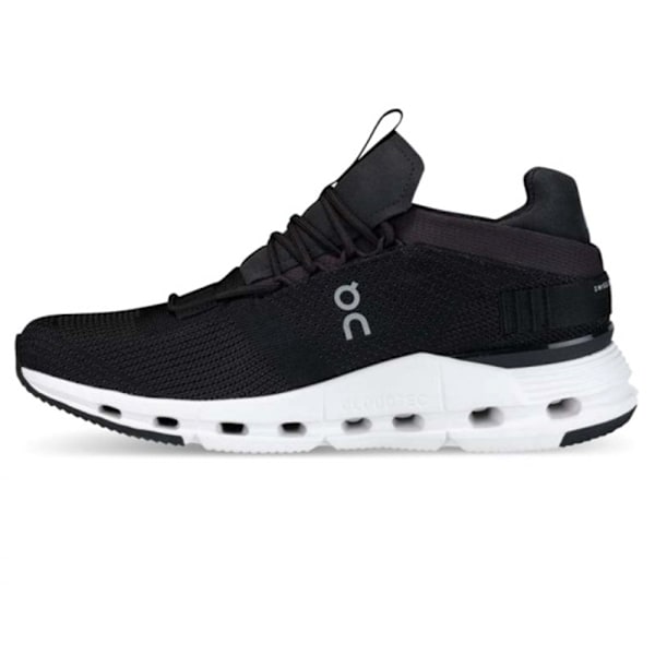 ON CLOUD 5 Herr Dam Bekväma Allround Slitstarka Halksäkra Dämpande Lätta Andningsbara Dämpande Låga Sneakers Casual Löparskor Black White 44