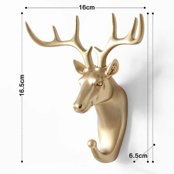 3D trä djur hjorthuvud konst modell vägghängande dekoration Deer head